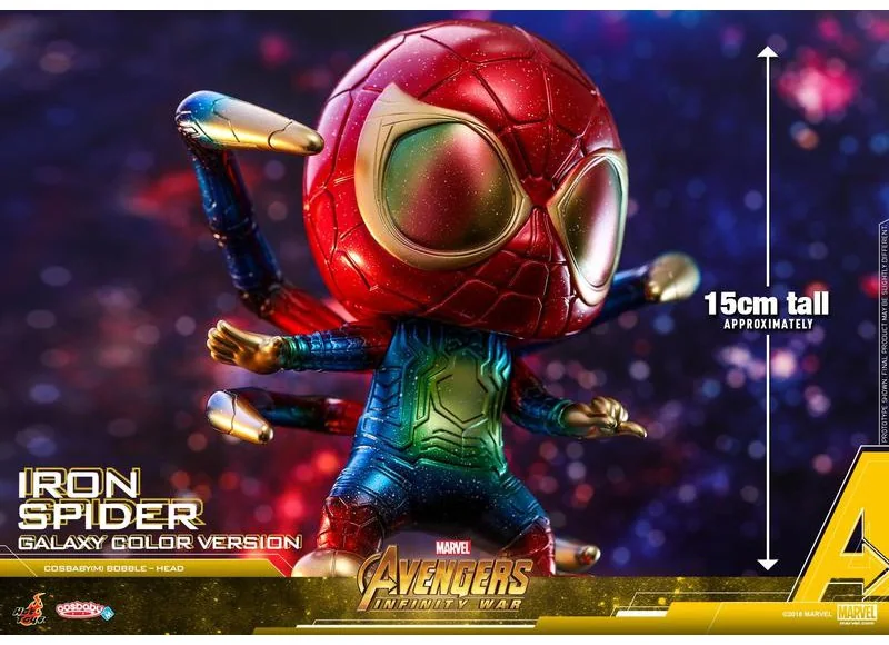 Hot Toys Cosbaby Iron Spider Jumbo — Infinity War, Galaxy Colourway