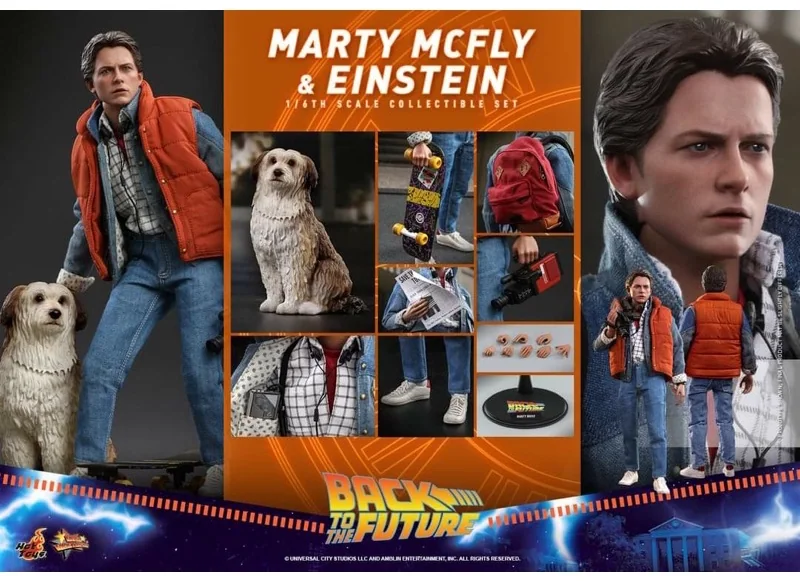 Hot Toys MMS573 Marty McFly & Einstein — Back to the Future