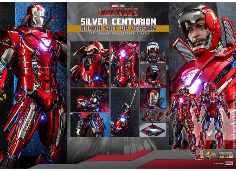 Hot Toys MMS618D43 Iron Man Mark XXXIII — Silver Centurion