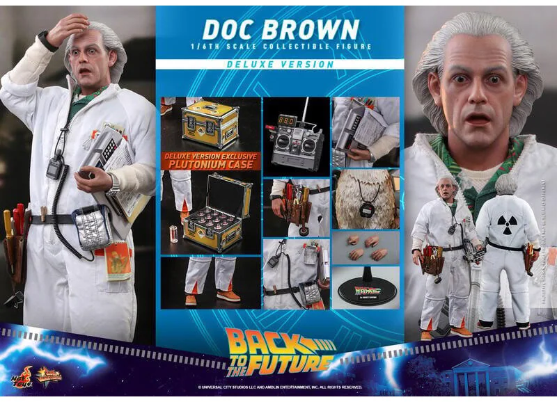 Hot Toys MMS610 Doc Brown — Deluxe Edition