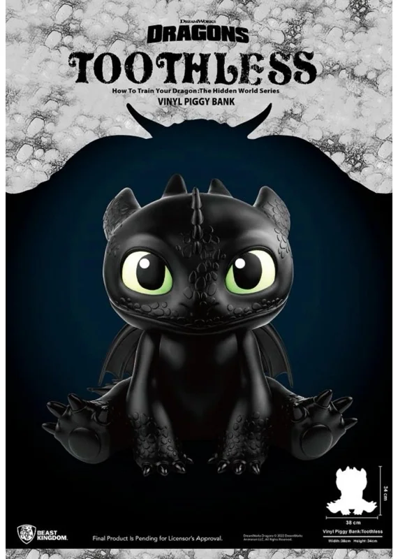Beast Kingdom Toothless Coin Bank — How to Train Your Dragon, 34 cm