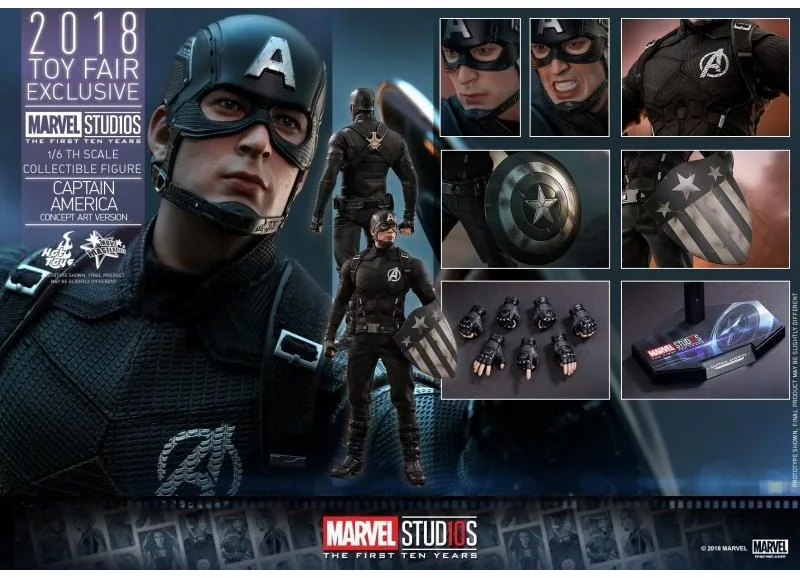 Hot Toys MMS488 Captain America — Marvel Studios 10th Anniversary