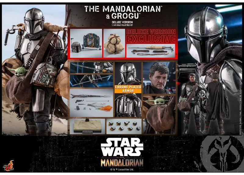 Hot Toys TMS052 Din Djarin & Grogu — The Mandalorian, Deluxe
