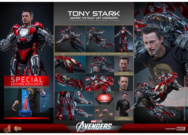 Hot Toys MMS718B Iron Man Mark VII — Suit-Up Version, Special Edition