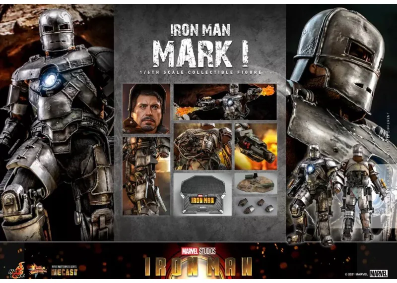 Hot Toys MMS605D40 Iron Man Mark I & Tony Stark