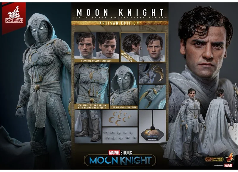Hot Toys TMS140AE Moon Knight — Rooted-Hair Limited Edition