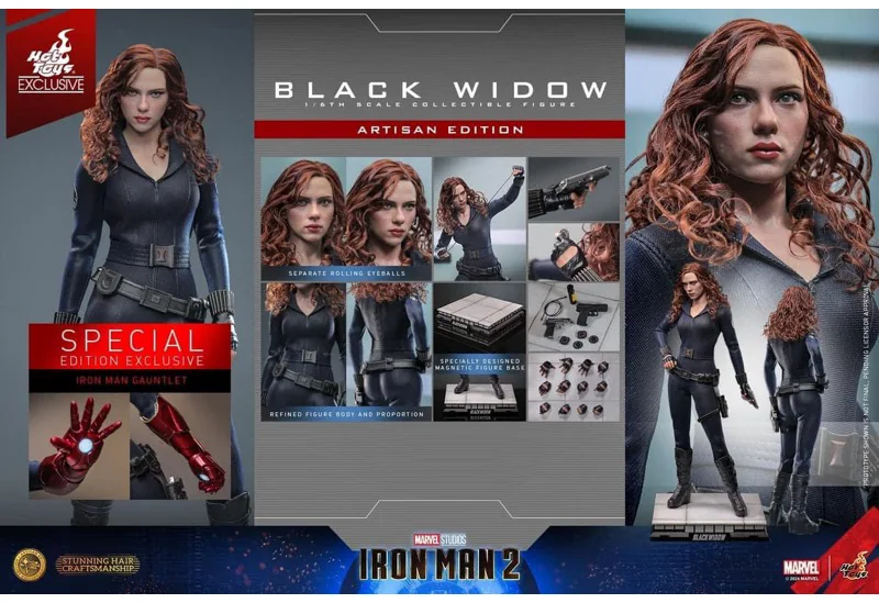 Hot Toys MMS757AEB Black Widow — Iron Man 2, Rooted-Hair Special