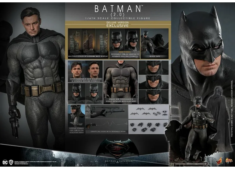 Hot Toys MMS732 Batman 2.0 — Batman v Superman: Dawn of Justice