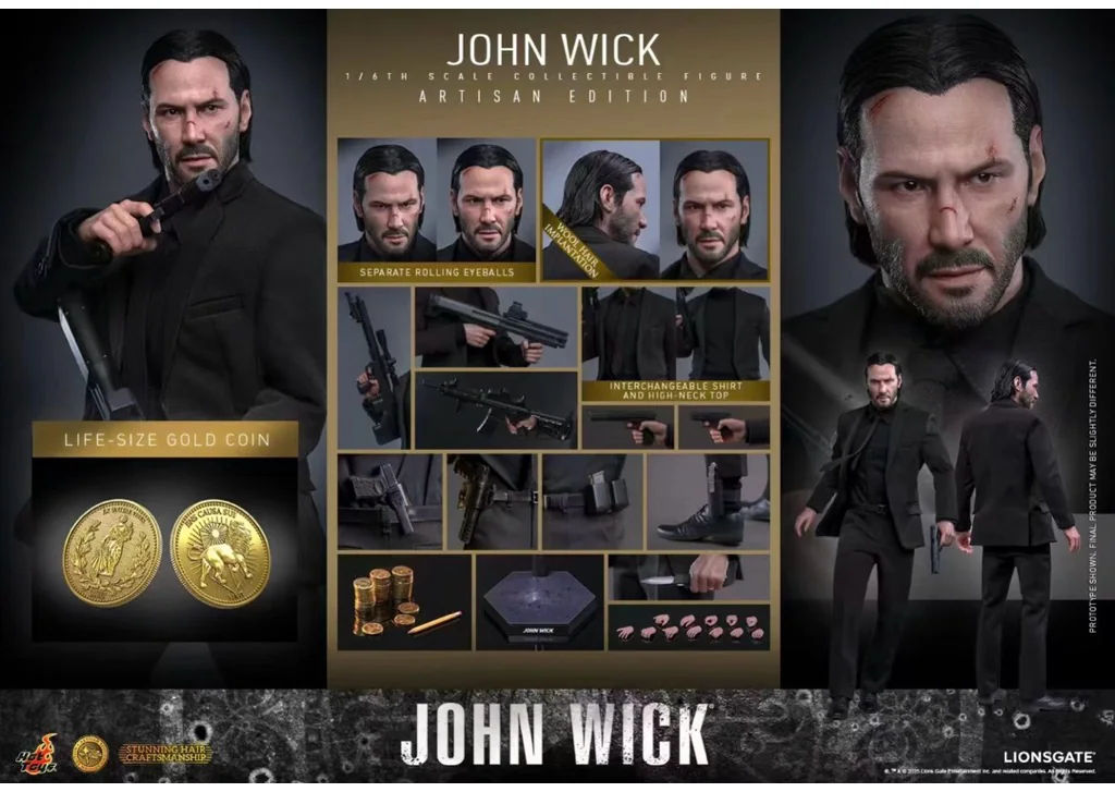 Hot Toys MMS833AE John Wick — Rooted-Hair Limited Edition
