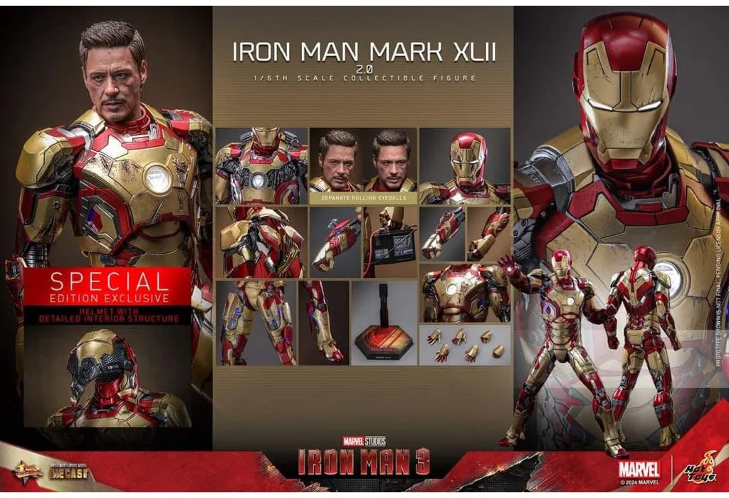 Hot Toys MMS758D65 Iron Man Mark XLII 2.0 — Standard Edition