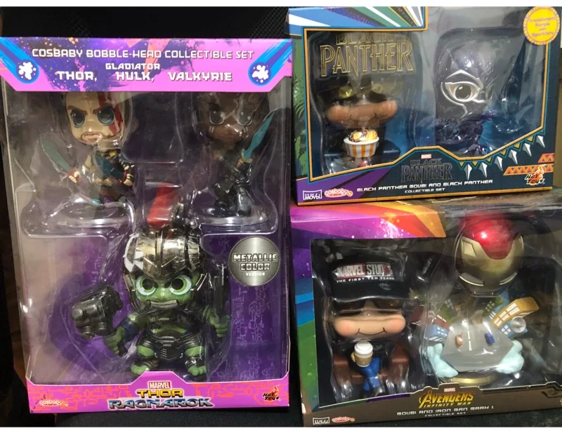 Hot Toys Cosbaby The Avengers — Thor, Black Panther & Iron Man Packs