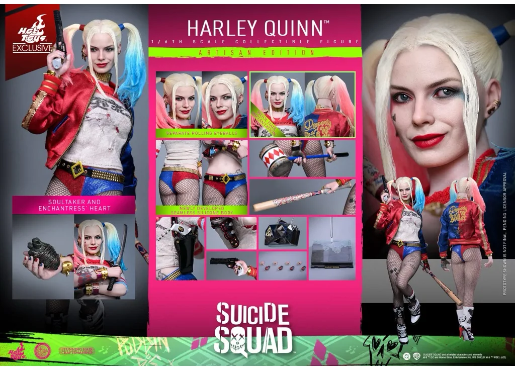 Hot Toys MMS842AE Harley Quinn — Suicide Squad, Rooted-Hair Exclusive