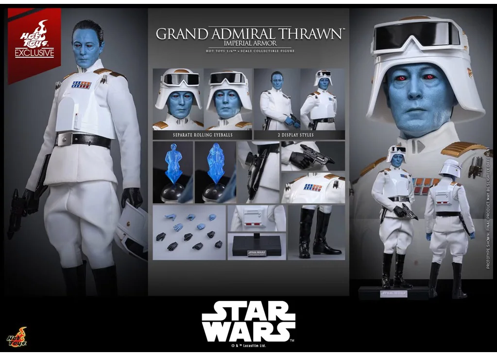 Hot Toys TMS169 Grand Admiral Thrawn — Star Wars Rebels, Limited