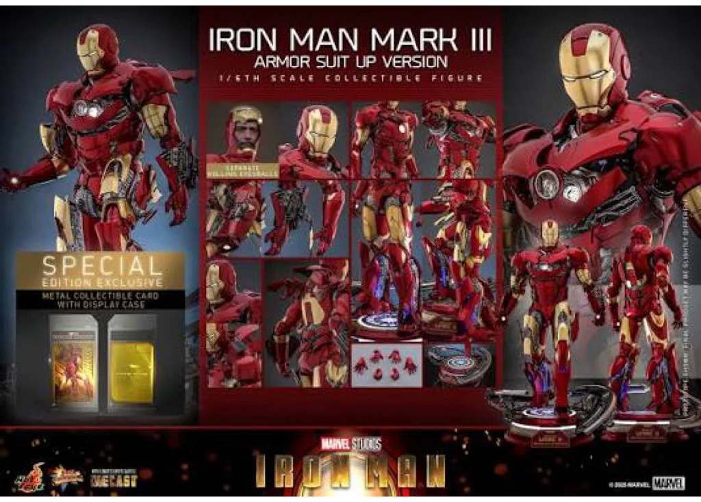 Hot Toys MMS825D72B Iron Man Mark III — Suit-Up, Special Edition