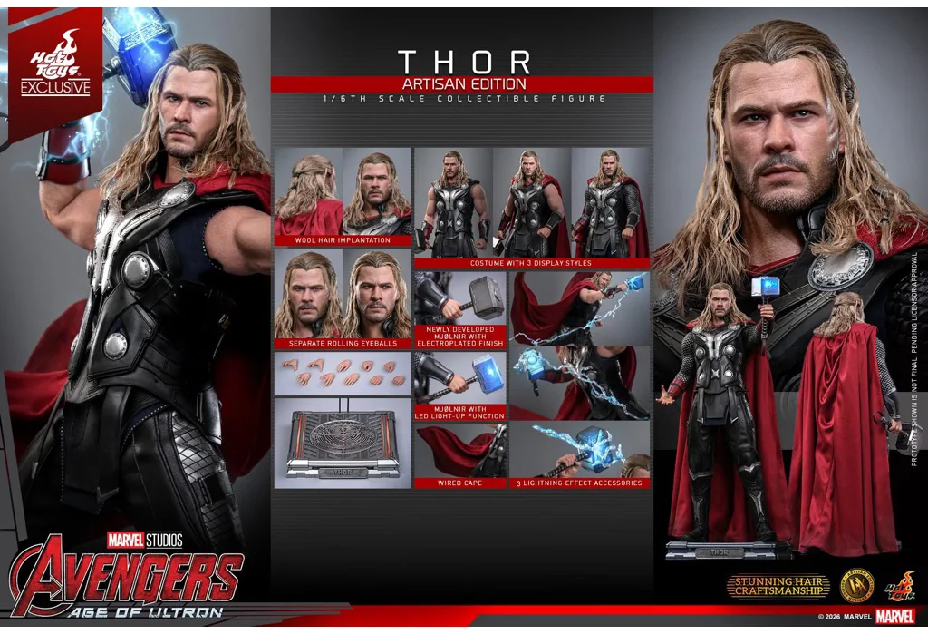 Hot Toys MMS867AE Thor — The Avengers, Rooted-Hair Exclusive