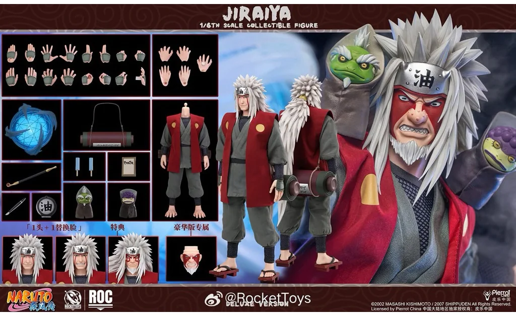 Rocket Toys ROC-020 Jiraiya — Naruto, Sage Mode Deluxe