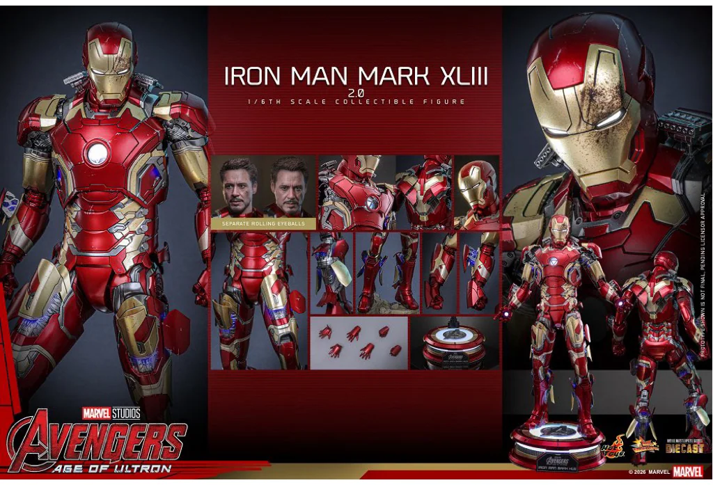Hot Toys MMS865D80 Iron Man Mark XLIII 2.0 — Standard Edition