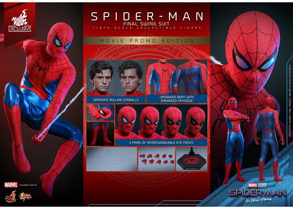 Hot Toys MMS862 Spider-Man — Final Battle Suit, Movie Promo Edition