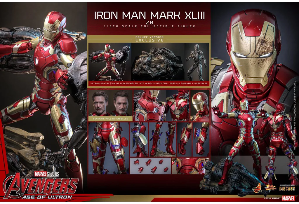 Hot Toys MMS866D81 Iron Man Mark XLIII 2.0 — Deluxe Edition