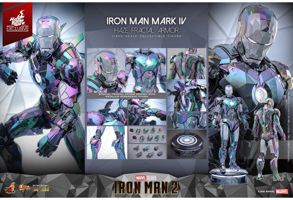Hot Toys MMS855D79 Iron Man — Purple Geometric Iridescent Limited