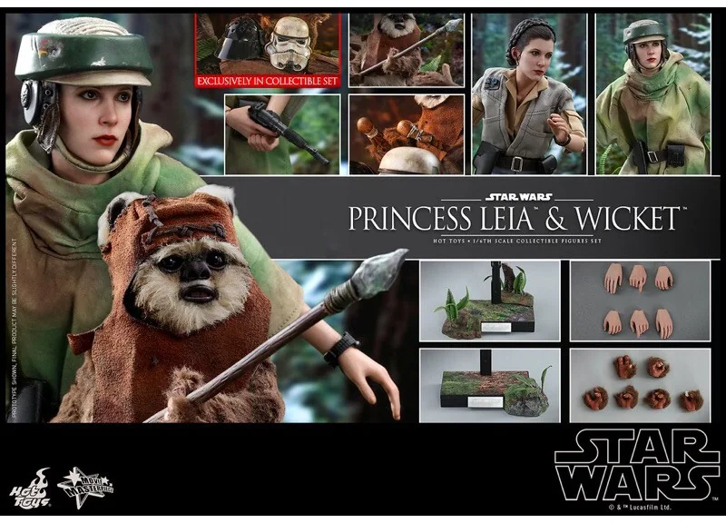 Hot Toys MMS551 Princess Leia & Wicket — Return of the Jedi