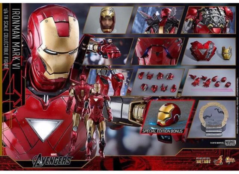 Hot Toys MMS378D17 Iron Man Mark VI — The Avengers, Special Edition